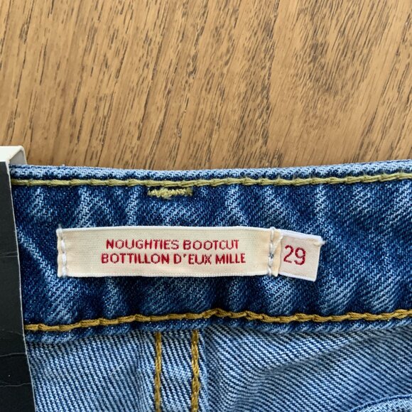 Women's LEVI'S Noughties Bootcut Jeans Medium Blue Denim Flared Y2K Size 29 30 - Picture 7 of 15